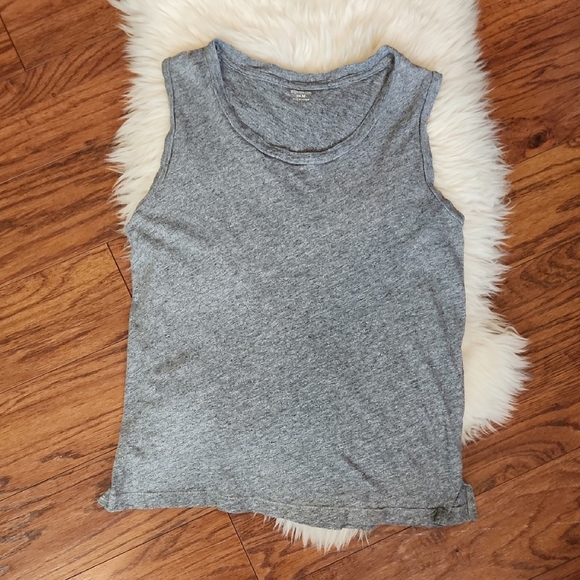 Madewell Tops - Madewell Gray Cotton Tank Top